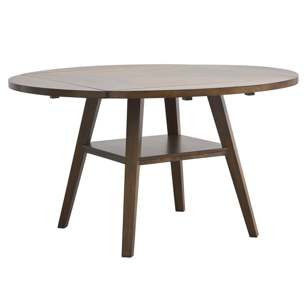 Signature Design by Ashley Round Clazidor Counter Height Dining Table with Pedestal Base D682-13 IMAGE 1