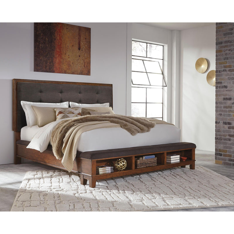 Signature Design by Ashley Ralene B594 7 pc King Upholstered Panel Bedroom Set IMAGE 4